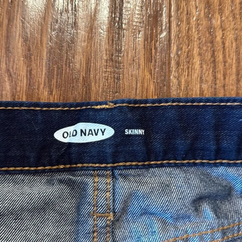 Old Navy boys skinny jeans dark wash size 14